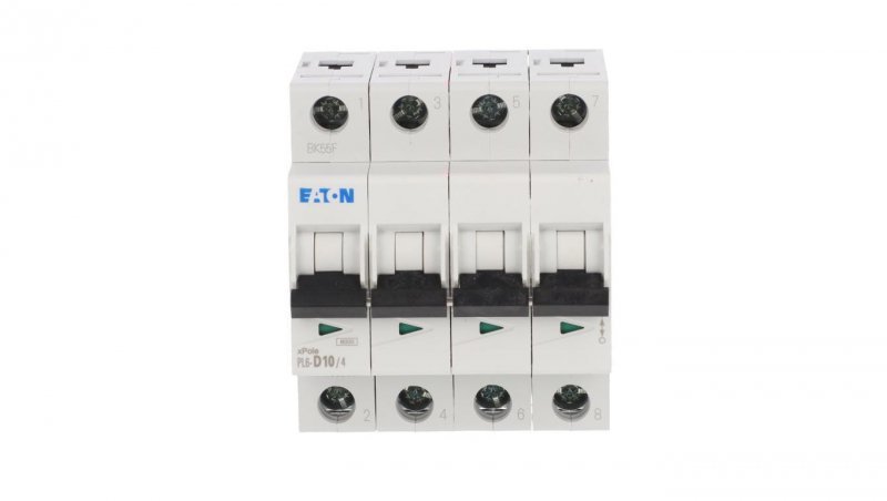 Wyłącznik nadprądowy 4P D 10A 6kA AC PL6-D10/4 166538
