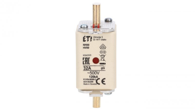 Wkładka bezpiecznikowa KOMBI NH00 gG 32A/500V 004182208 /3szt./