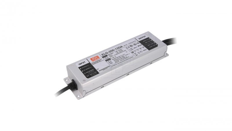 Zasilacz led Mean Well 192W ELG-200-12DA DALI 12VDC 16A IP67