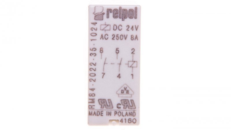 Przekaźnik miniaturowy 2Z 24V DC  PCB AgNi RM84-2022-35-1024 600468