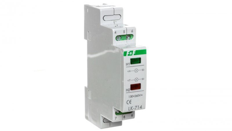 Lampka modułowa czerwona/zielona 130-260V AC/DC LK-714-130÷260V