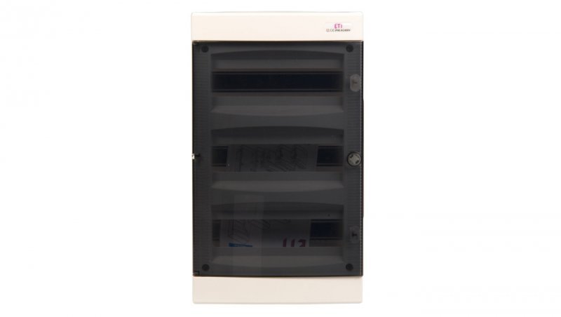 Rozdzielnica modułowa 3x12 podtynkowa /transparentna/ IP40 ECM36PT-S DIDO 001101076