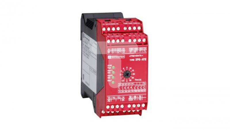 Wyłącznik krańcowy bezpieczeństwa 1Z 1R zestyk wolnoprzełączający blokada magnetyczna 24V AC/DC PREVENTA XCSTE5312