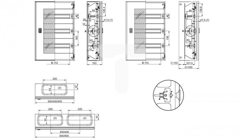 Rama modułowa do NSYS3D 48 modułów 500x400mm NSYDLM48