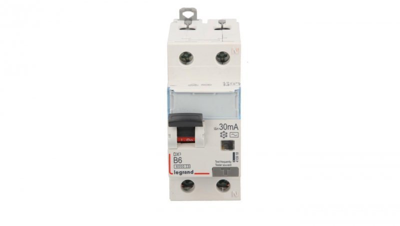 Wyłącznik różnicowo-nadprądowy 2P 6A B 0,03A typ AC P312 DX3 410918