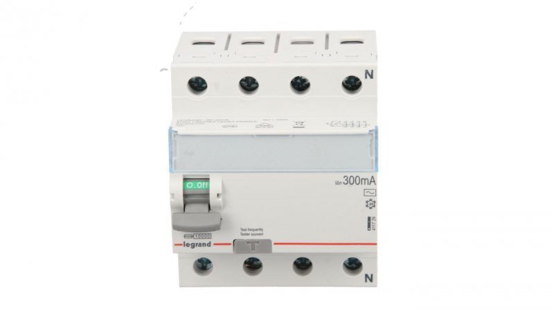 Wyłącznik różnicowoprądowy 4P 63A 0,3A typ AC P304 TX3 411729