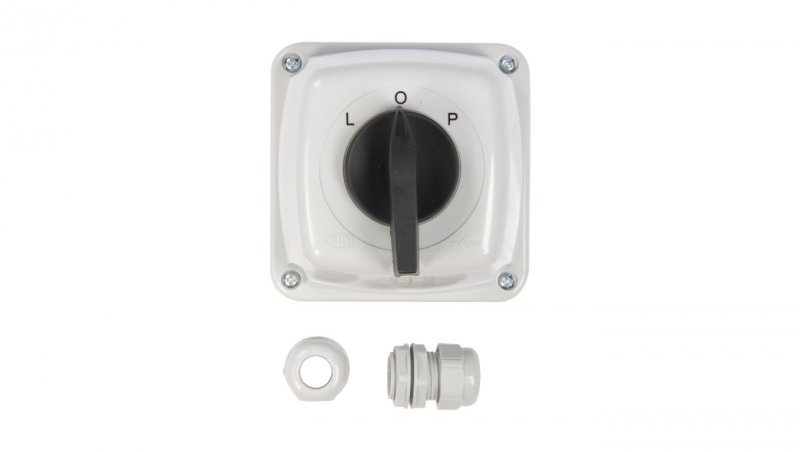 Łącznik krzywkowy L-0-P 3P 25A IP44 Łuk 25-43 w obudowie 922529