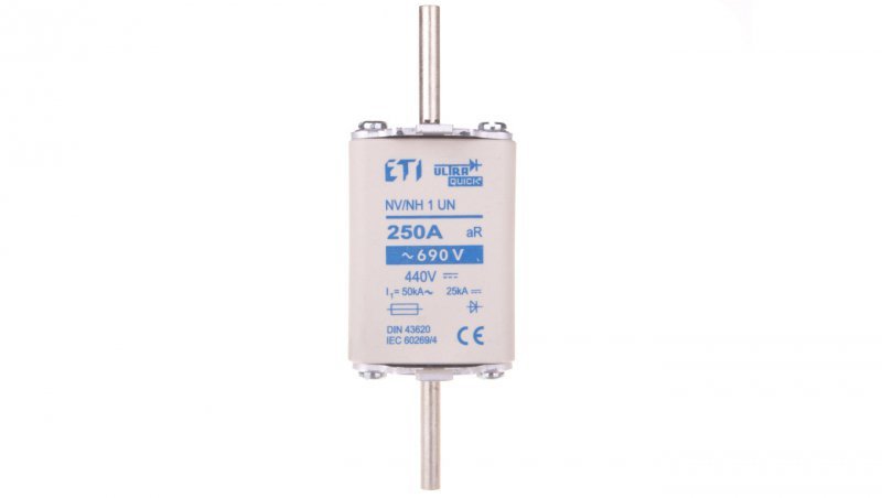 Wkładka bezpiecznikowa NH1 250A aR 690V M1UQ U-N 004333216