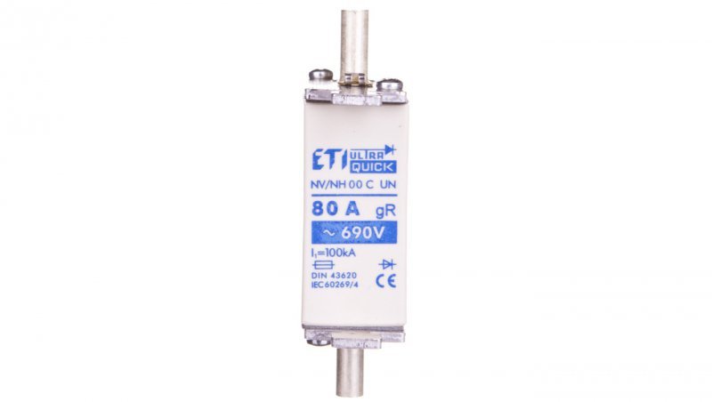 Wkładka bezpiecznikowa NH00C 80A gR 690V M00CUQ U-N 004331027