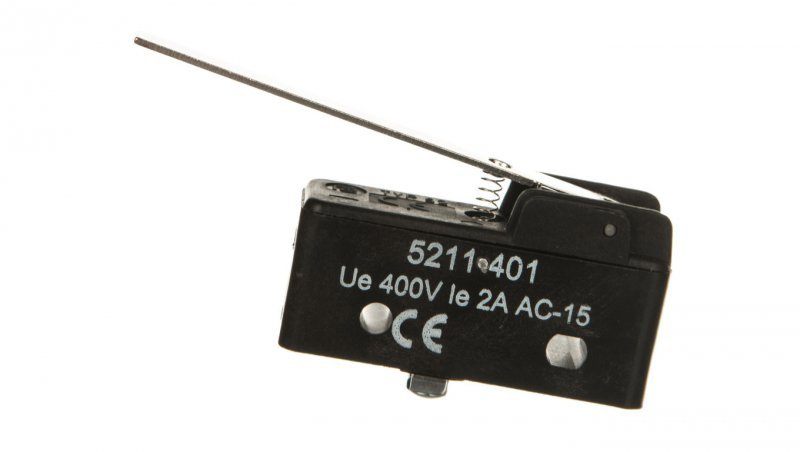 Wyłącznik krańcowy miniaturowy 1CO dźwignia płaska W0-5211-401