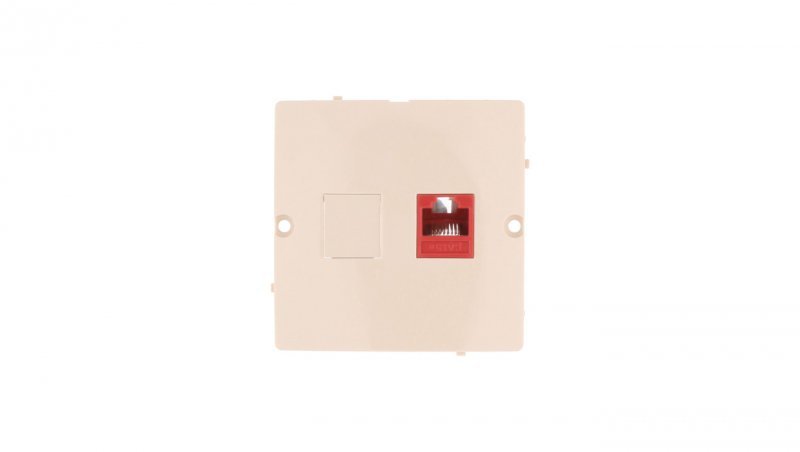 Simon Basic Gniazdo komputerowe pojedyncze RJ45 kat.5e beżowe BMF51.02/12