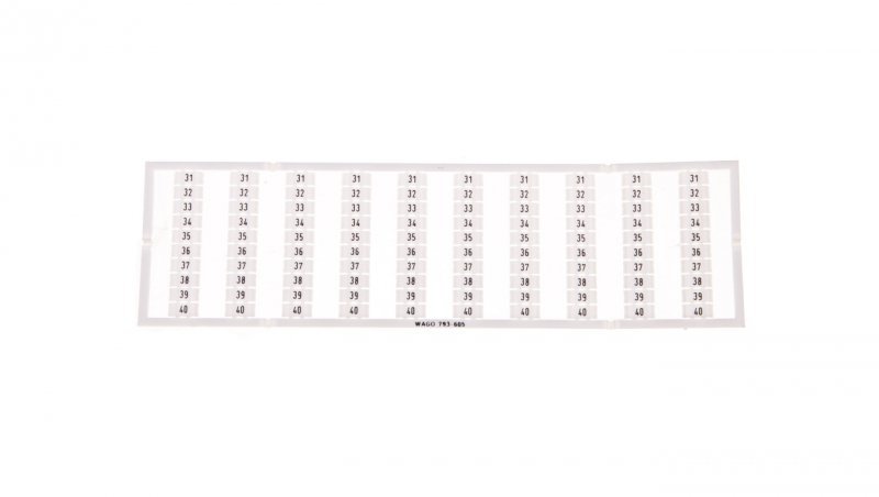 Oznaczniki WMB 10x 31-40 793-605 /5szt./