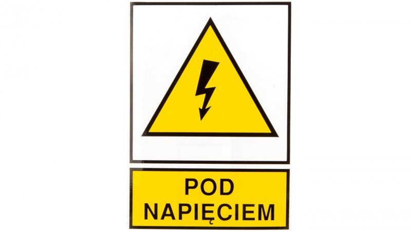 Tabliczka /znak ostrzegawczy/ TZO 148X210S PODNAP. E04TZ-01011140800 /10szt./