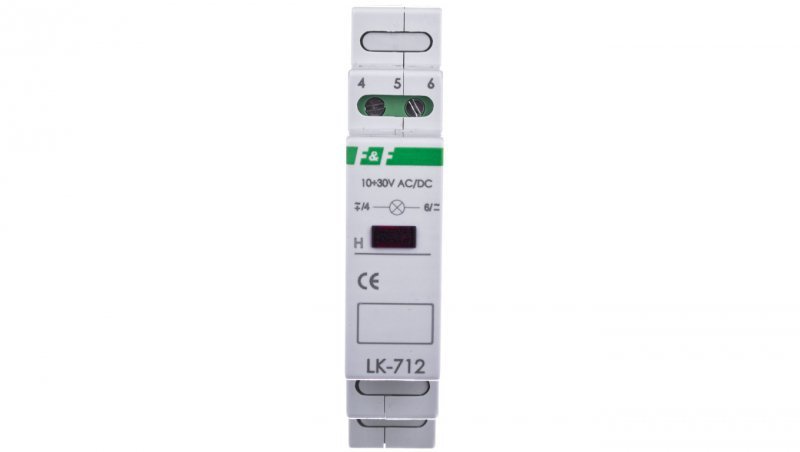 Lampka modułowa czerwony 10-30V AC/DC LK-712R-10-30V