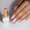 Lakier hybrydowy Molly Nails French Manicure Delicate Brown HEMA/Di-HEMA Free 8g Nr 132