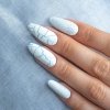 Lakier hybrydowy Molly Nails Crackle Gel white biały Nr 157 8g