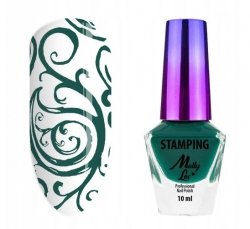 Lakier do stempli i stampingu MollyLac zielony 10ml Nr 8