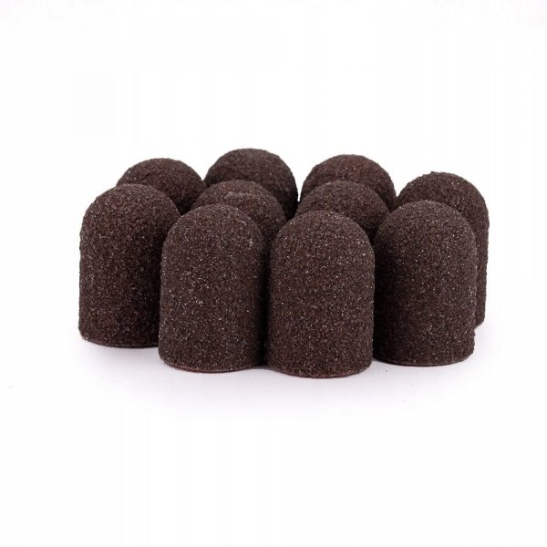 Kapturki ścierne na frez do pedicure 16mm #180 10 szt