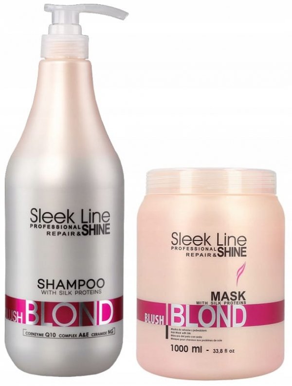 Maska do włosów Stapiz 1000 ml Sleek Line Blush Blond Mask