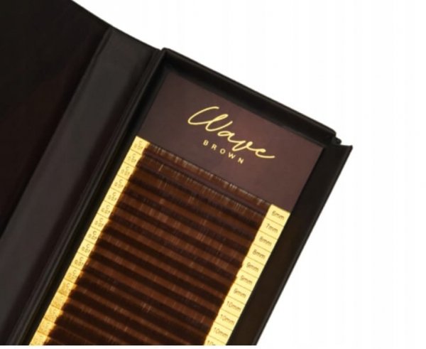 Rzęsy brązowe Wave Brown - C 0,07 8mm LIGHT BROWN Noble Lashes