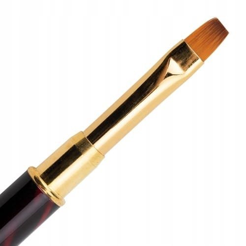 Pędzelek do żelu rozm. 6 różowo-czarny