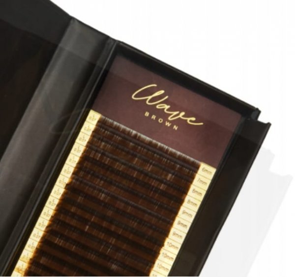 Brązowe rzęsy Wave Brown - C 0,07 7mm- BROWN