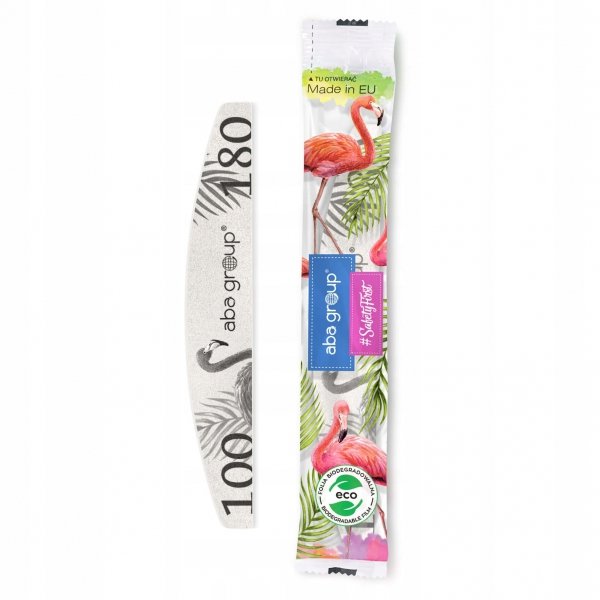 Pilnik do Paznokci 100/180 Łódka Półksiężyc Standard Folia Aba Group 25 szt