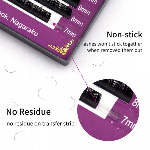 Rzęsy Nagaraku New generation B, 0.07, 8 mm