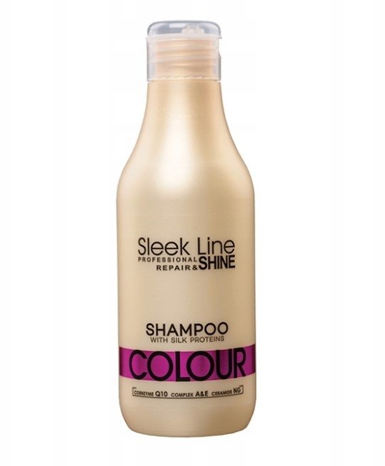 Szampon z jedwabiem do włosów farbowanych 3 Stapiz Sleek Line Colour 300ml