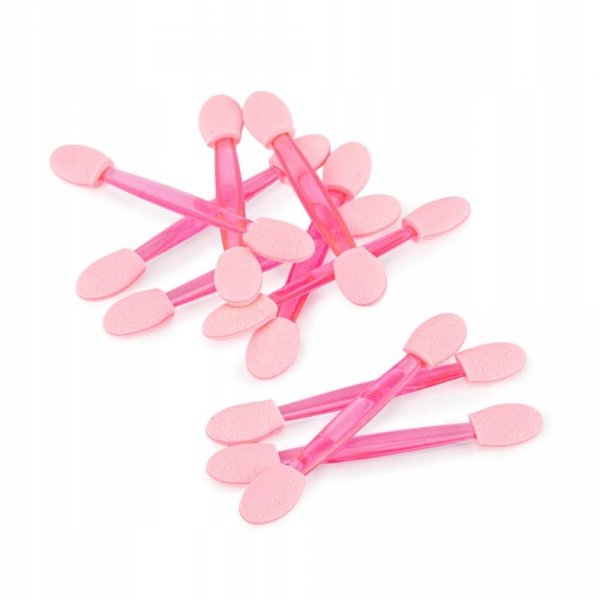 Aplikator pacynka do wcierania pyłków Molly Nails różowy 10 szt