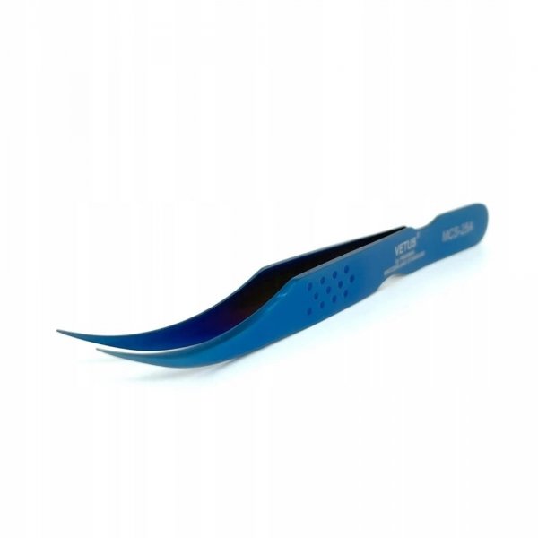 Pęseta Vetus MCS-25A, niebieska