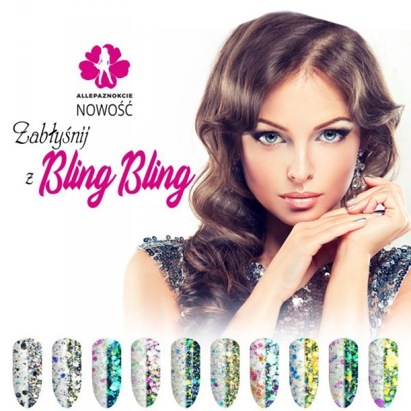 Pyłek do paznokci Bling Bling Effect Allepaznokcie 1 g Nr 03