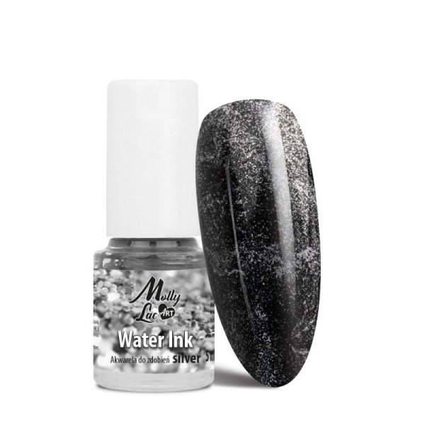 Water Ink MollyLac ART akwarela do zdobień SILVER