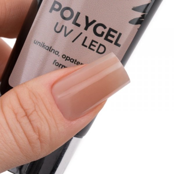 Polygel akrylożel budujący MollyLac HEMA/Di-HEMA Free Light Brown 30ml Nr 23