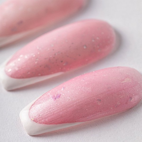 2+1gratis Lakier hybrydowy MollyLac Sparkling French Glowing empire HEMA/Di-HEMA Free 10g Nr 703