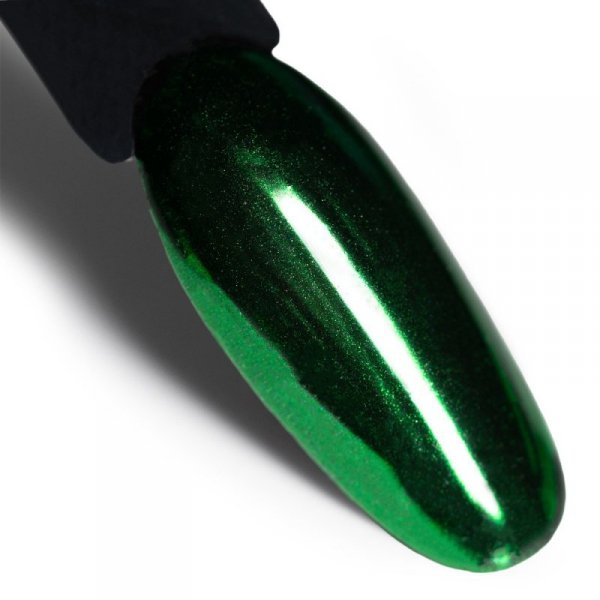 Pyłek lustrzany efekt do zdobień paznokci MollyLac Glass Effect Green Nr 9