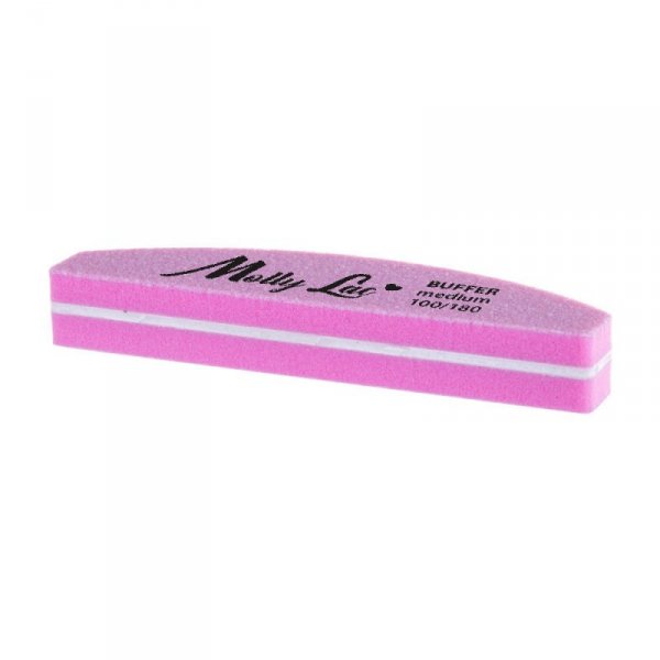 Polerka dwustronna Buffer mini półksiężyc łódka Medium 100/180 MollyLac