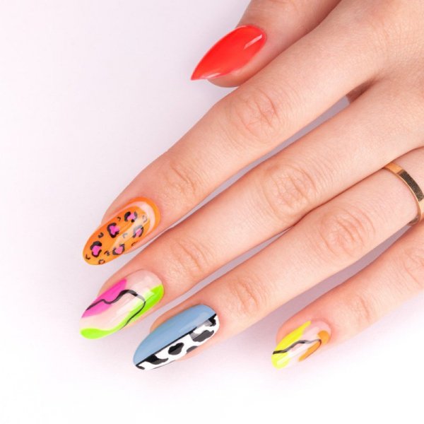 Lakier hybrydowy Molly Nails Neons Lemon HEMA/Di-HEMA Free 8g Nr 70