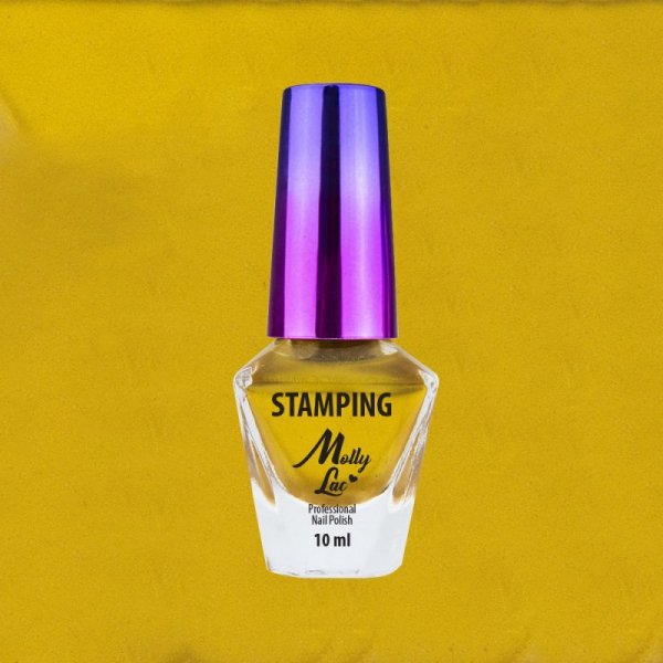 Lakier do stempli i stampingu MollyLac złoty 10ml Nr 4