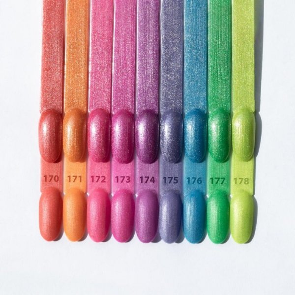 Lakier hybrydowy Molly Nails Neon Flashy Cat Eye HEMA Free 8g Nr 173