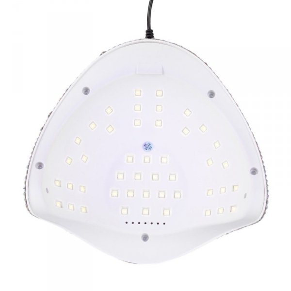 Lampa do paznokci LED/UV Moly Nails X5 MAX do lakierów hybrydowych żeli i akrylożeli 150W w cyrkonie crystal silver holo