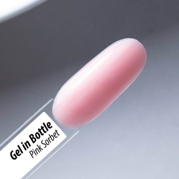 Żel do paznokci w butelce z pędzelkiem Gel in Bottle Molly Nails Pro Salon Pink Sorbet HEMA/Di-HEMA Free 15g