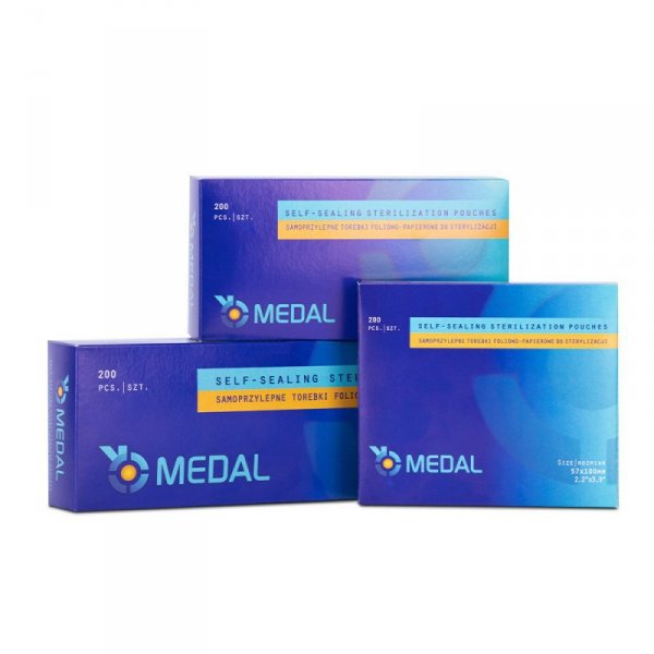 Torebki do sterylizacji Mixdent MEDAL 90x135mm 200 szt