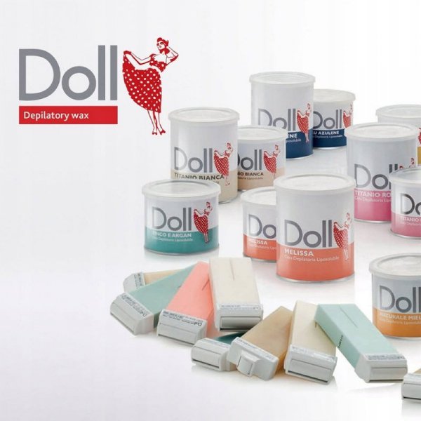 Wosk twardy w dropsach do depilacji brazylijskiej bezpaskowej Xanitalia Doll Azulene azulenowy 1kg