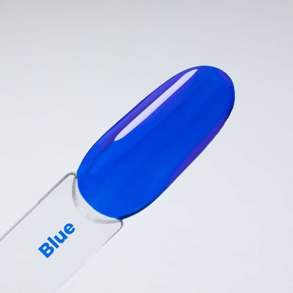 Top Hybrydowy MOLLYNAILS 10g Crystal Glass No Wipe Kolorowy Blue Niebieski