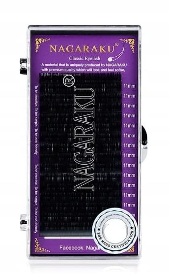 NAGARAKU Rzęsy SINGLE CLASSIC II GENERATION CZARNE D 0,05 14mm
