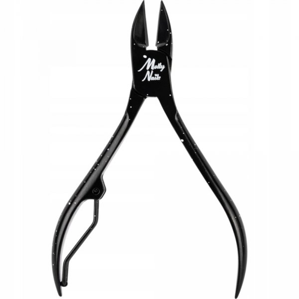 Cążki cęgi do pedicure profesjonalne MollyLac czarne ostrze 15 mm