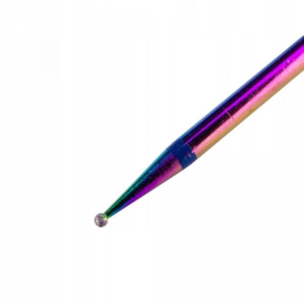 Frez diamentowy Unicorn tęczowy mini ball Nr 6