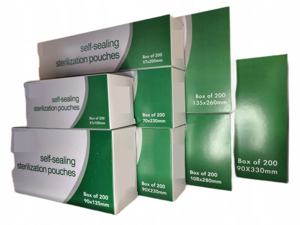 Torebka papierowo-foliowe płaskie QJMDM 90 x 230 cm 200 szt.