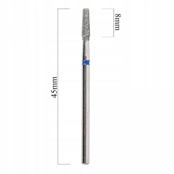 Frez diamentowy stożek ścięty niebieski średni